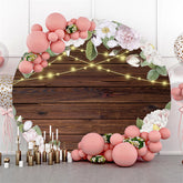 Toile de fond de cercle de joyeux anniversaire de lumière d'or de fleur blanche