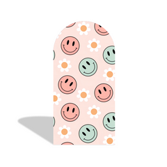 Toile de fond pour arche Joyeux Anniversaire Baby Shower Let's Groovy
