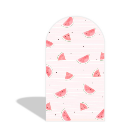 Toile de fond pour arche Joyeux Anniversaire thème pastèque