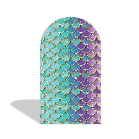 Toile de fond pour arche Joyeux Anniversaire thème Sirène