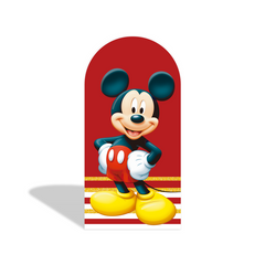 Toile de fond pour arche fête anniversaire dessin animé Minnie Mickey