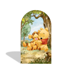 Toile de fond pour arche fête anniversaire thème Winnie l'Ourson