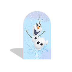 Toile de fond pour arche fête anniversaire La Reine des Neiges