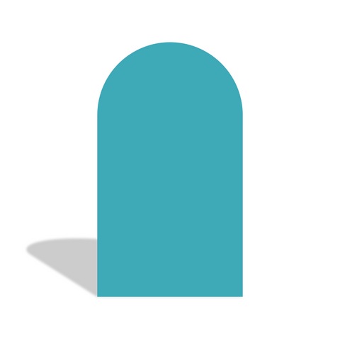 Toile de fond pour arche fête anniversaire Baby Shower rayure pois turquoise