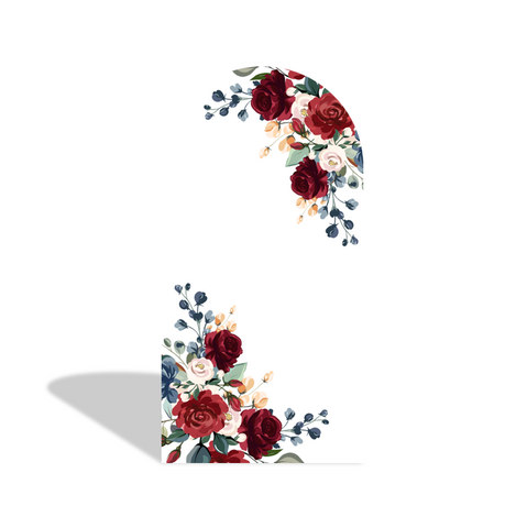 Toile de fond pour arche fête douche nuptiale fleur flore rose