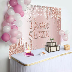 Rose Or Bokeh diamant Doux Seize Anniversaire Toile de fond