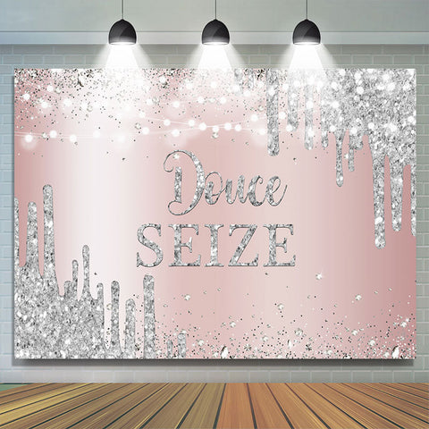 Doux Seize Rose Or Argent 16ème Anniversaire Toile de fond