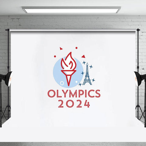 Torche Eiffel La tour sport olympique Paris 2024 Toile de fond