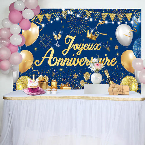 Decoration Anniversaire Banderole Joyeux Anniversaire