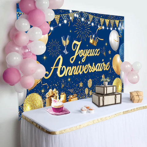 Decoration Anniversaire Banderole Joyeux Anniversaire