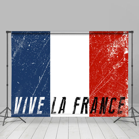 Toile de fond vintage Vive la France Bastille Day