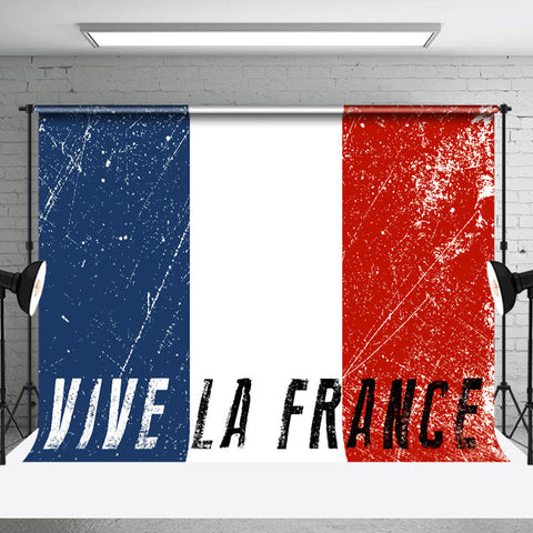 Toile de fond vintage Vive la France Bastille Day