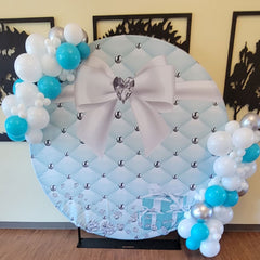 Toile de fond anniversaire bleu tiffany pour dame