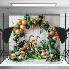 Cake Smash Ballon Dinosaure Safari La photographie Toile de fond