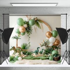 Cake Smash Cambre Ballon Jungle Dinosaure Safari Toile de fond