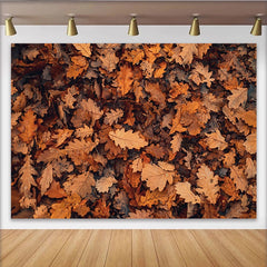 Lofaris Toile de fond de photographie feuilles d'automne aux couleurs chaudes, magnifique arrière-plan pour studio photo ou portrait d'automne