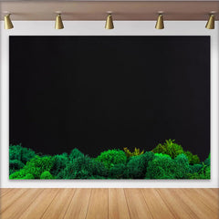 Lofaris Toile de fond de photographie mousse verte naturelle sur fond noir, véritable arrière-plan texturé pour studio photo