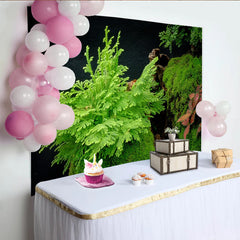 Lofaris Toile de fond de photographie nature luxuriante avec mousse et feuillage vert, véritable arrière-plan végétal pour studio photo