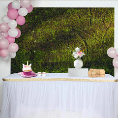 Lofaris Toile de fond de photographie texture mousse verte et naturelle, arrière-plan rustique pour studio photo et portrait