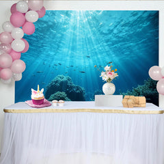 Lofaris Toile de fond de photographie sous-marine avec coraux et poissons, magnifique arrière-plan océanique pour studio photo professionnel