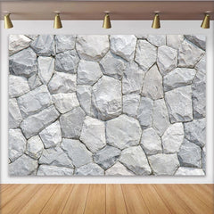 Lofaris Toile de fond de photographie mur de pierre gris naturel et texturé, véritable arrière-plan polyvalent pour studio photo et portrait