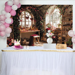 Lofaris Toile de fond romantique Saint-Valentin roses rouges et cœurs, élégant décor floral pour studio photo ou événement