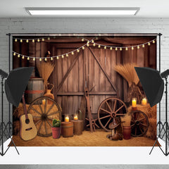 Cake Smash Brun Grange Porte Cow-boy La photographie Toile de fond
