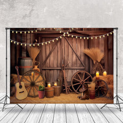 Cake Smash Brun Grange Porte Cow-boy La photographie Toile de fond