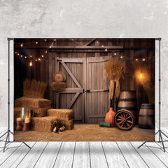 Cake Smash Cow-boy Foins Bois Grange Porte Photo Stand Toile de fond