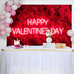 Lofaris Toile de fond Saint-Valentin, décor bohème tente tipi et cœur rouge herbe de pampa