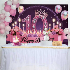 Lofaris Fond 10e Anniversaire Rose de Luxe, Couronne Bijou et Roses Princesses