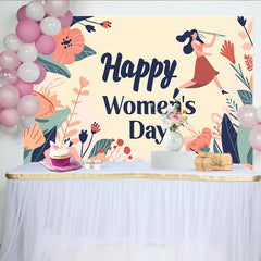 Lofaris Toile de Fond Fleurs de la Journée de la Femme, Décor de Fête Célébration Internationale