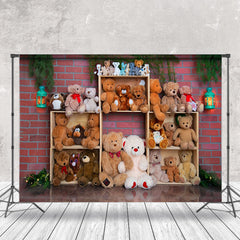 Cake Smash Brique Mur Divers Nounours Ours Toile de fond