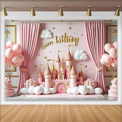 Lofaris Toile de Fond Rustique Arche Ballons Marine et Marron Anniversaire