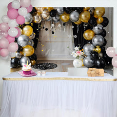 Lofaris Fond Arche de Ballons Métalliques Modernes Premier Anniversaire