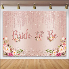 Lofaris Fond Enterrement de Vie de Jeune Fille Bride to Be Rose Florale