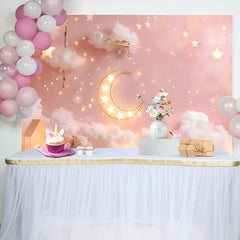 Lofaris Toile de Fond Cake Smash Rose Vif Arche Ballons Fleurs et Cadeaux
