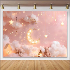 Lofaris Toile de Fond Cake Smash Rose Vif Arche Ballons Fleurs et Cadeaux