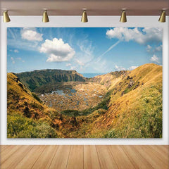 Lofaris Fond Nature Lac Cratère Volcanique, Arrière-plan Photographie Paysage Île de Pâques