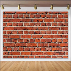 Lofaris Toile de fond mur de briques rouges et texture rustique, idéale pour studio photo, événement et décoration de fête