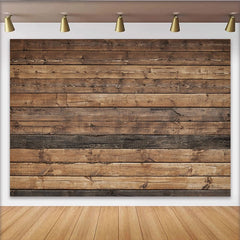 Lofaris Toile de fond en bois rustique, texture naturelle marron pour fête, décor polyvalent et chaleureux pour studio photo