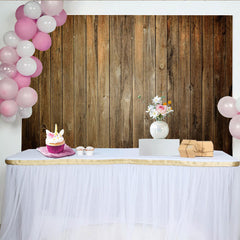 Lofaris Toile de fond en bois rustique, texture vintage marron pour fête, événement et photographie de studio