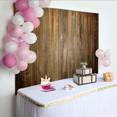 Lofaris Toile de fond en bois rustique, texture vintage marron pour fête, événement et photographie de studio