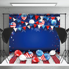 Cake Smash Américain Drapeau Étoiles des ballons Toile de fond