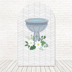 Toile de fond pour arche symbole Saint Graal baptême pour bénédiction sacrée