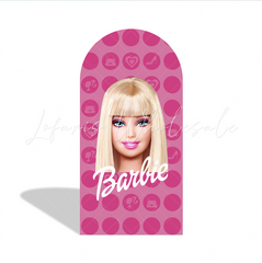 Toile de fond pour arche fond Joyeux Anniversaire thème Barbie