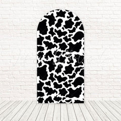 Toile de fond pour arche imprimé animaux noir et blanc pour décor safari moderne