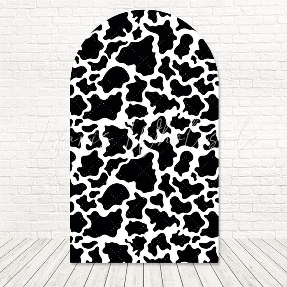 Toile de fond pour arche motif noir et blanc ambiance chic pour événement stylé