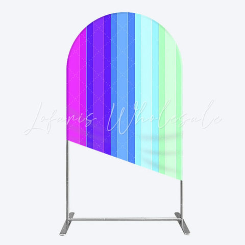 Toile de fond pour arche couleurs ABC bleu pour thème fête école