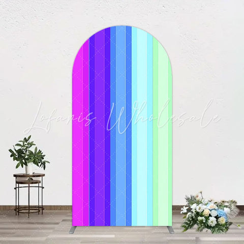 Toile de fond pour arche couleurs ABC bleu pour thème fête école